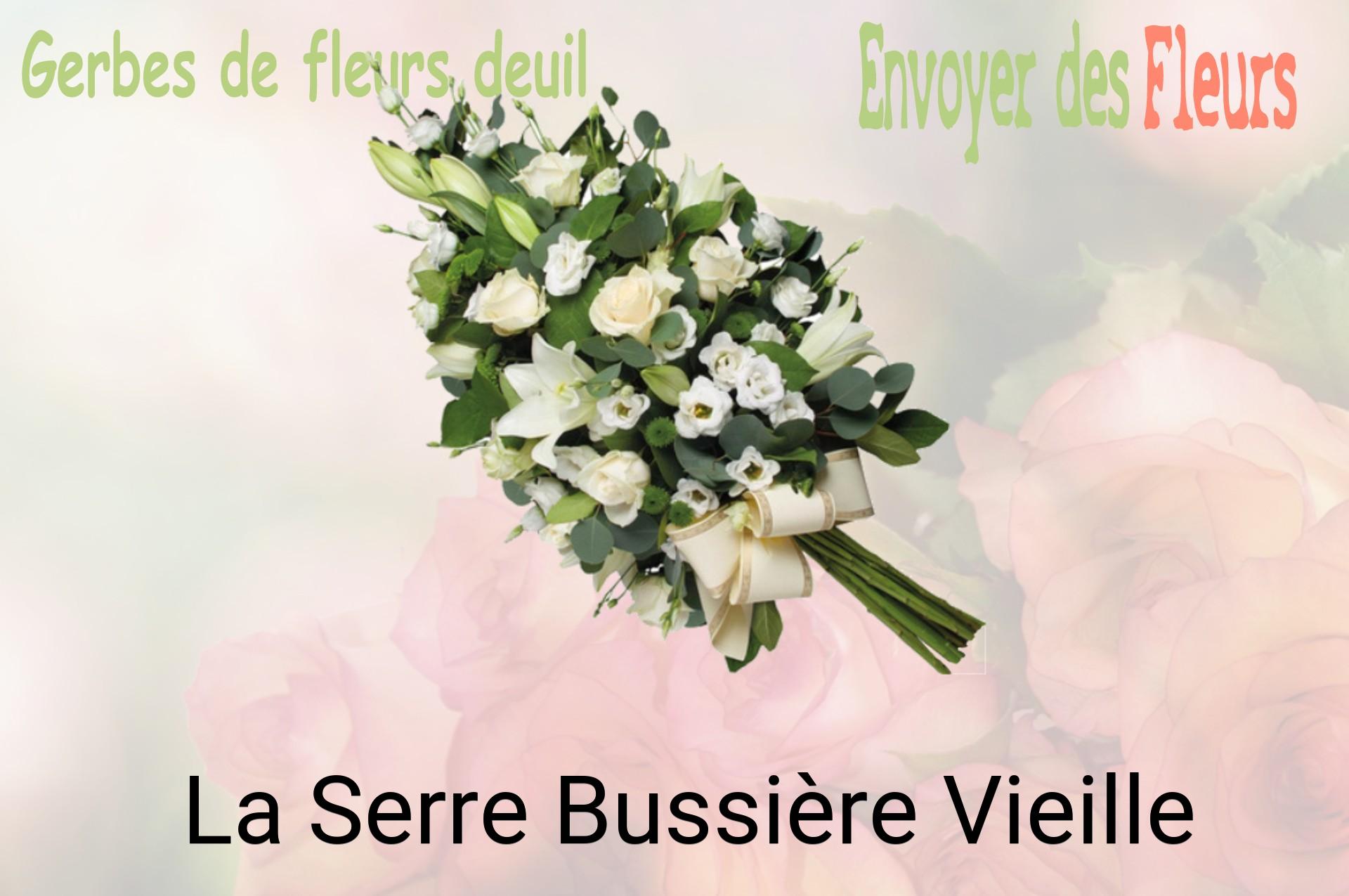 Gerbe de fleurs de deuil livrée à La Serre-Bussière-Vieille